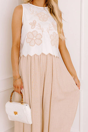 Embroidery Linen Dress