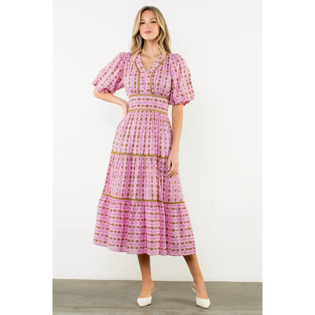 Geo Midi Dress