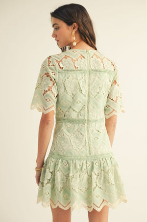 Sarah in Sage Dress