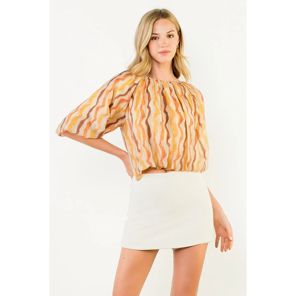 Flowy Printed Top